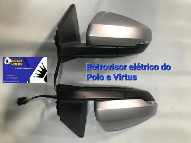 Par de Retrovisor elétrico do Polo e Virtus 2017 a 2022
