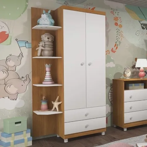 Guarda Roupa Infantil 2 Portas C/Prateleira Externa. São Produtos Novos Direto da Fábrica