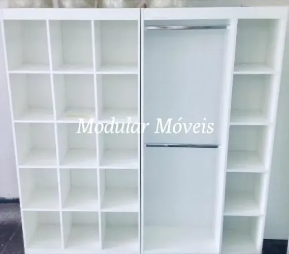 Cabideiro Duplo com Colmeia Lateral + Colmeia
