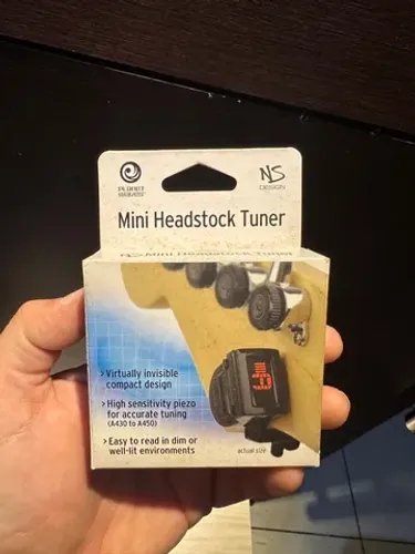 Mini Headstock tuner afinador planet waves 