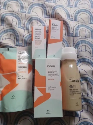 Kit Natura Tododia Macadamia - Creme, Sabonete e Refil