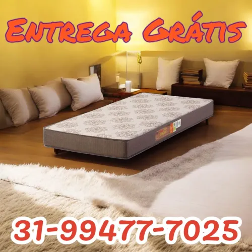 SUPER OFERTA !!! COLCHÃO SOLTEIRO NOVOS COM ENTREGA GRÁTIS