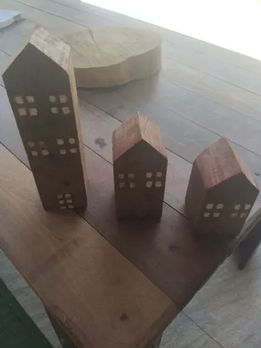 Casinhas de madeira para decoração