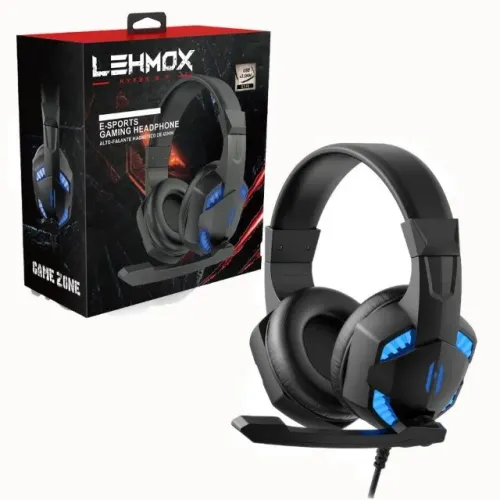 Fone Headset Gamer Led Plug Plug 3.5Mm Usb Lehmox GT-F6
