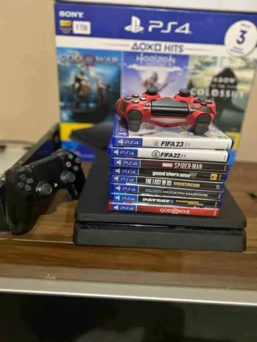 Playstation 4 PS4 Slim  Desbloqueado / Bloqueado semi novo 12x sem juros entrego Somos Loj