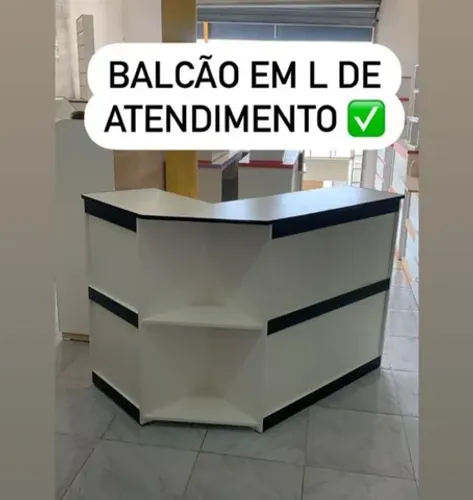 Balcão em L em Mdf