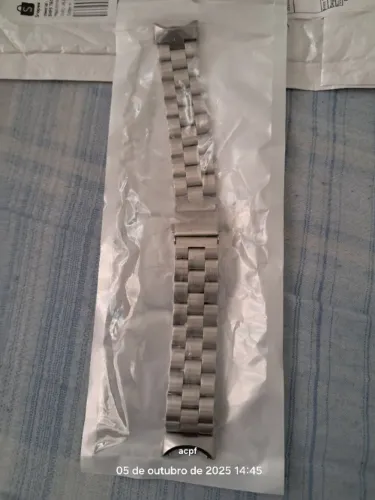 pulseira aço inoxidável serve na mi band 8, 9 ou 10
