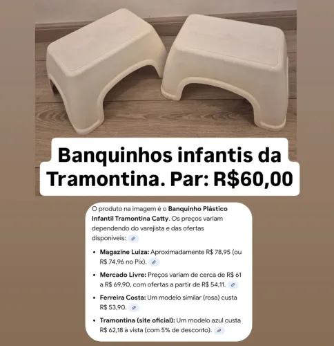 Banquinho infantil