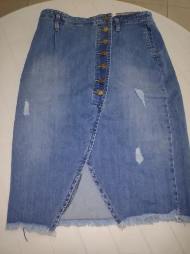 Saia Midi jeans