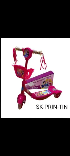 R$99.99 patinete infantil 3 rodas cestinha e luzes led novo 0km