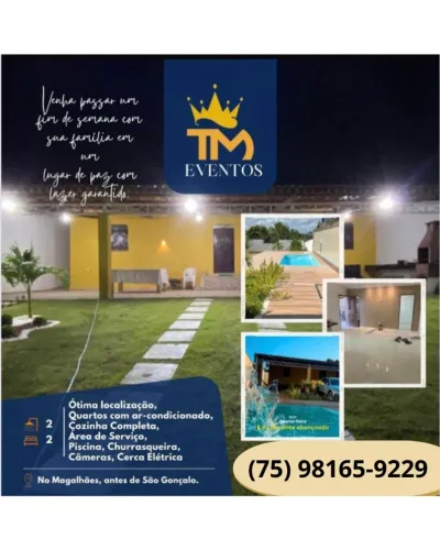 Casa Temporada em São Gonçalo - Lazer Completo!