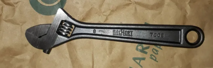 Chave antiga bachert 8"  7008 