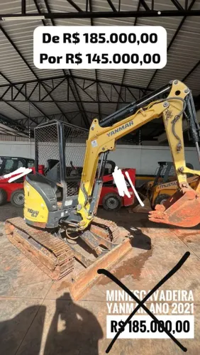 Mini escavadeira 2,7 toneladas 2700kg yanmar 