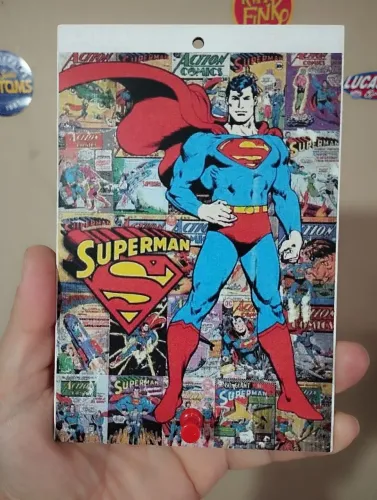 Placa porta chaves Decorativo Superman
