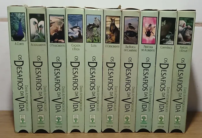 Coleção vhs Os Desafios da Vida - David Attenborough