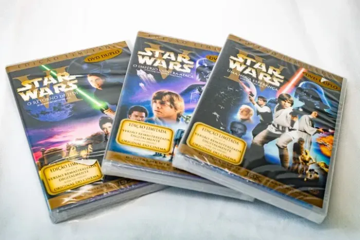Star Wars Trilogia Original - 3 DVDs Duplos Edição Limitada novos lacrados