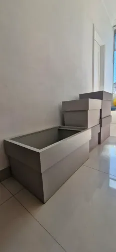 4 Caixas organizadoras madeira modulares