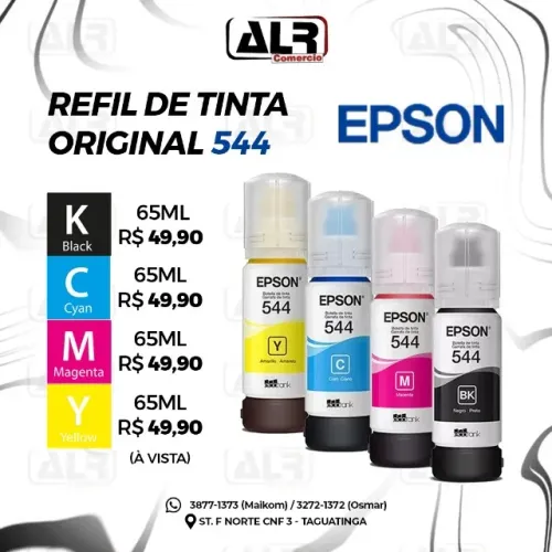 REFIL DE TINTA EPSON T544 ECOTANK L3150 L3260 L5190 L5290