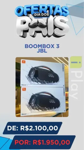 Bombox 3 lacrada com NF