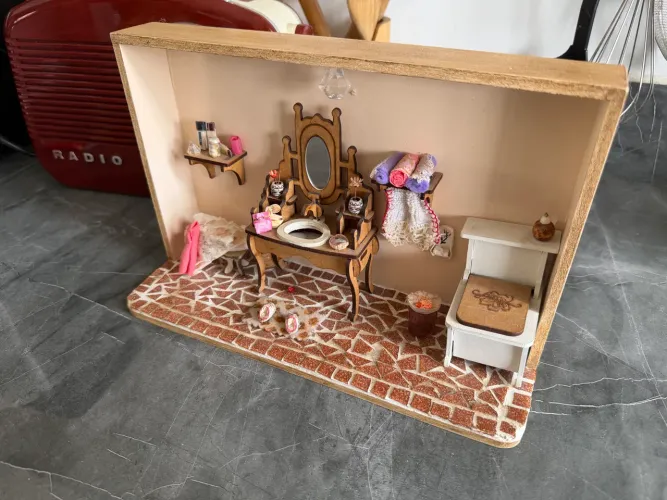 Diorama de banheiro