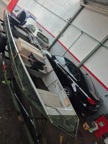 Kit Barco 5m + Motor Mercury 30HP 2024 + Carreta Tudo Revisado | Documentação 2025 Paga