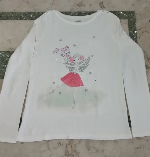 Conjunto Blusa e Saia Patinação no Gelo Gymboree 
