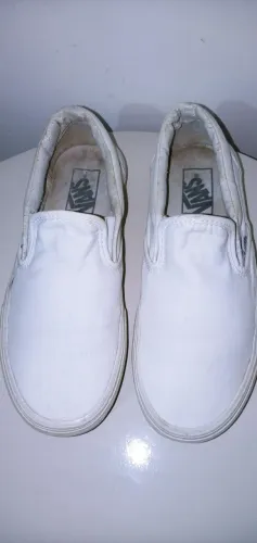 Tênis Vans Slip-On ( modelo: True White). Tam.36./ original. Usado.Branco