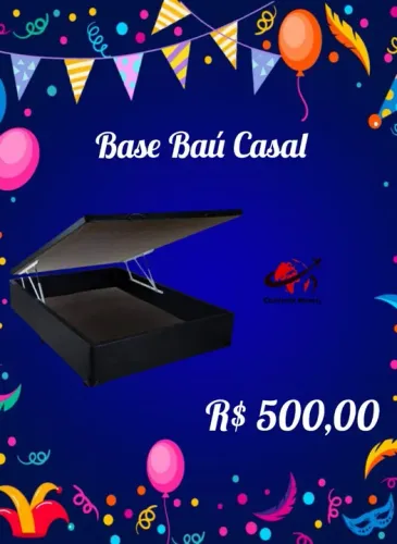 Base Baú Casal(Pague na entrega)