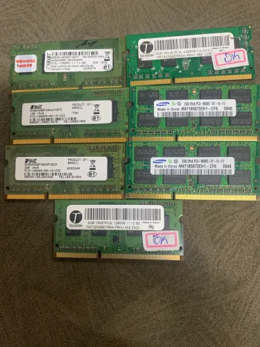 Memorias notebook ddr3 2 gb