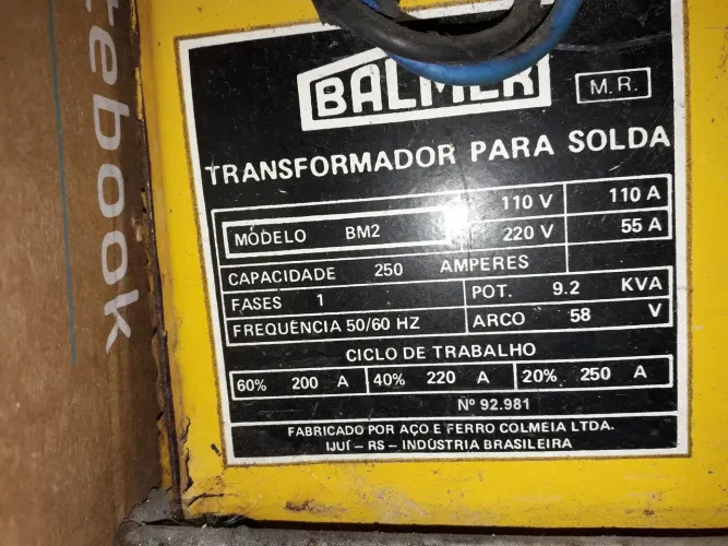 Transformador para Solda Balmer 