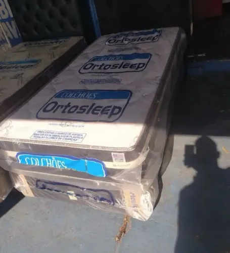 Cama box colchão e base (Nova) Solteiro