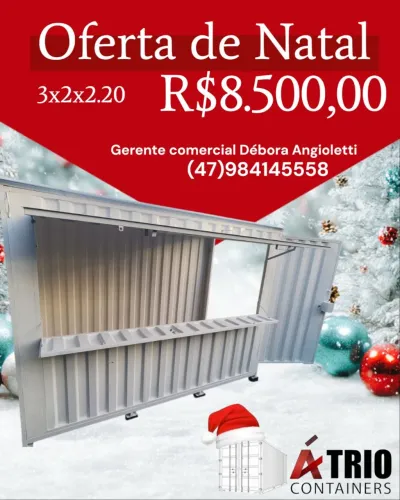Lanchonete, banheiros e Guaritas container desmontáveis
