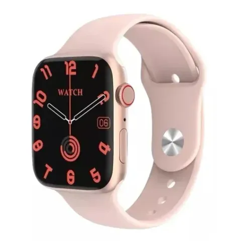 Promoção - Smartwatch Rosa Rose Gold I8 Pro Max - Grátis Película 
