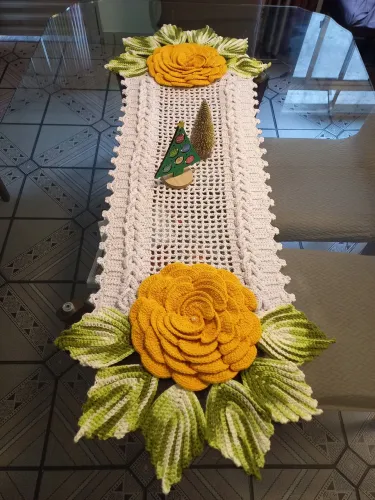 Trilho de mesa mega rosa