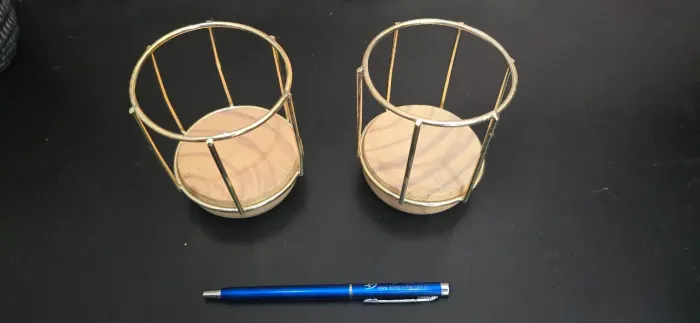 Par suporte de vela Aramado