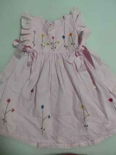 Vestido Infantil Bordado 01 a 02 anos