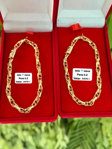 Pulseira de ouro 18k 5.2g Nova | Certificado de garantia | Loja física