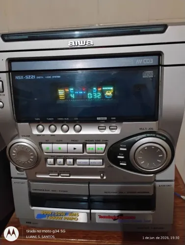 Micro System AIWA para colecionador, impecável + 20 Cds originais.