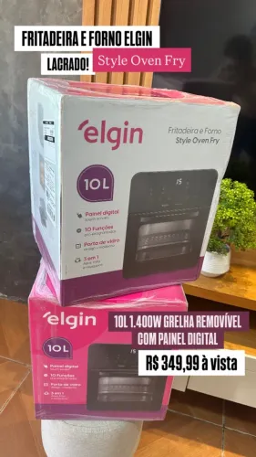 FRITADEIRA E FORNO ELETRICO 10L COM PAINEL DIGITAL ELGIN