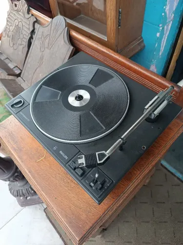 Mecanismo Toca-Discos Philips Automatic Vintage - Para Peças Ou Restauração