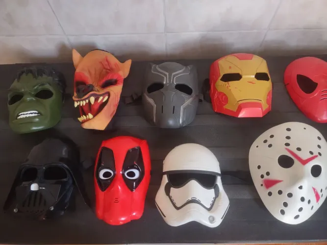 Máscaras personagens 9 máscara 