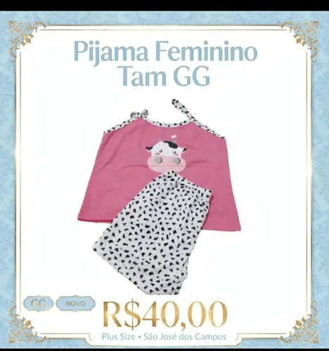Pijama feminino GG