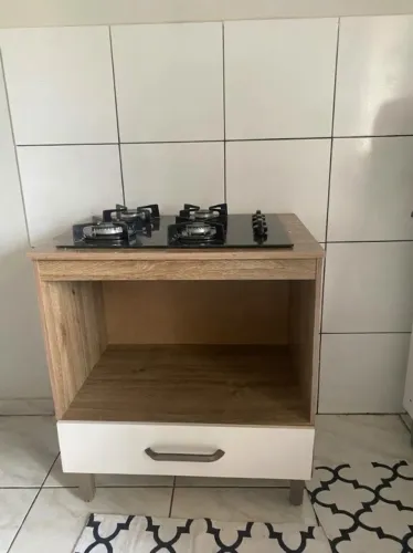  Kit Balcão para Cooktop + Cooktop 4