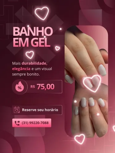 Banho de Gel em Promoção Atendimento à Domicílio
