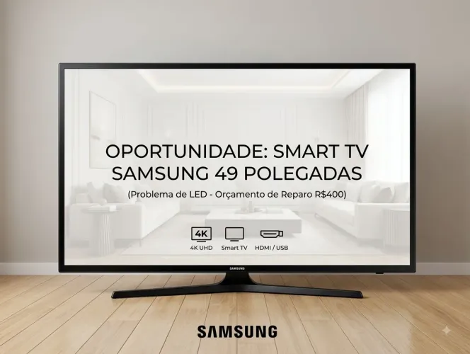 TV Samsung 49'', TELA INTACTA.