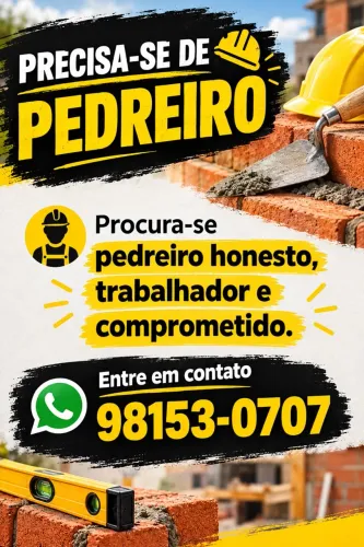 VAGA PEDREIRO