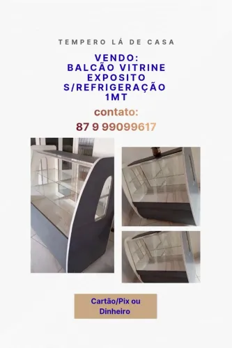 Balcão expositor s/refrigeração 