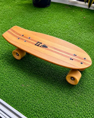 MINI SURFSKATE RETRÔ BAMBU 23 shape artesanal 