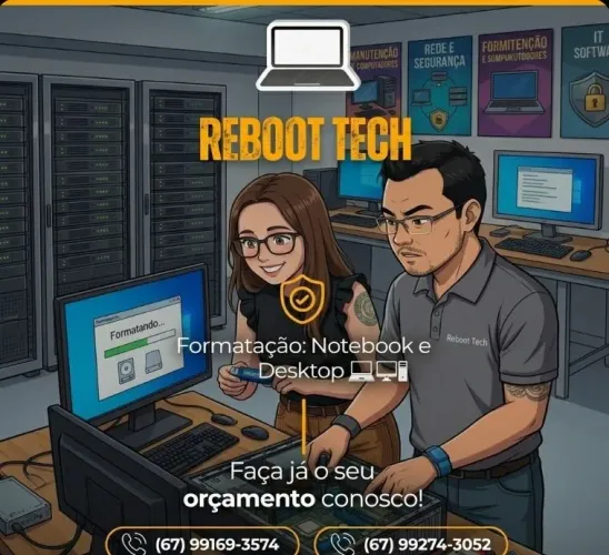 Formatação de Notebook e Desktop