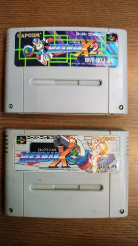 Mega Man X2 + Mega Man X3 originais